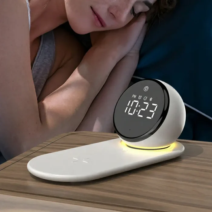 Best White Noise Machine 4-in-1 | Alarm Clock & Wireless Charger